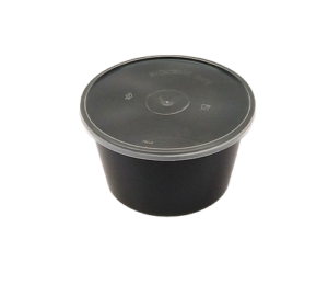 500 ml Black Round Container