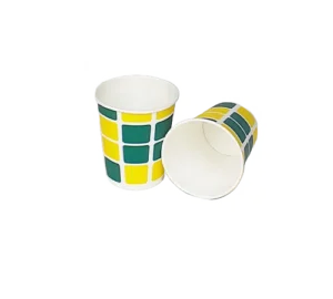 200 ml Green Printed Paper Glass