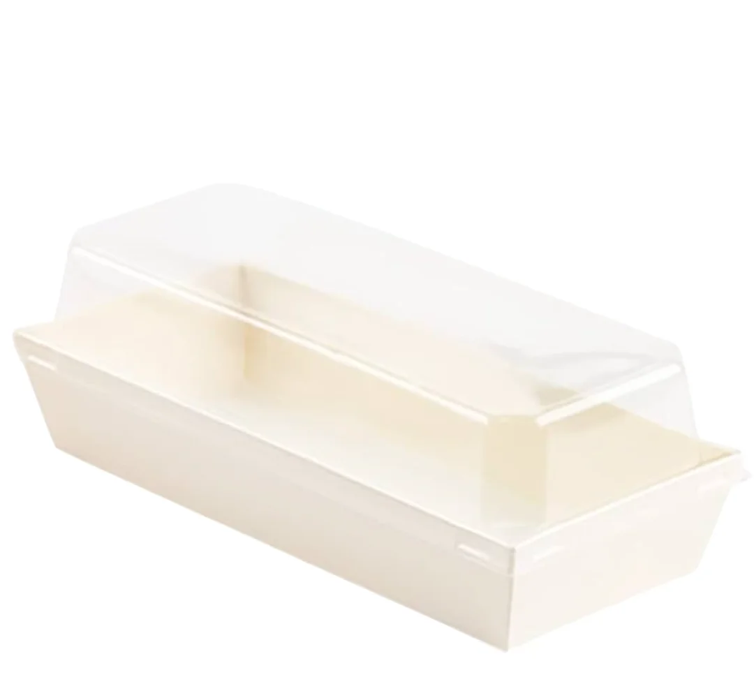 7.5x3.5 Inch Clear Lid Paper Tray