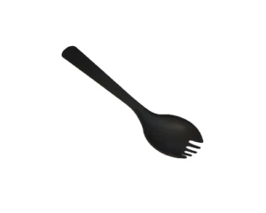 Compostable Plastic Spork Black