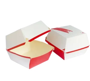 Jumbo Burger Box Red Print (5x5x4)Inches