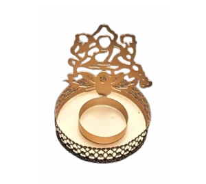 Metal Divine Laxmi Shadow Tea Light Candle Holder