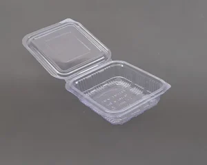 250 Ml Hinged Transparent Container